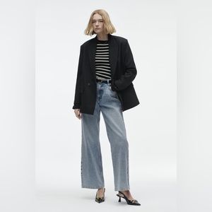 NWT - WOMEN’S OVERSIZED DOUBLE BREASTED JACKET BLACK 0/2753/132/800/03